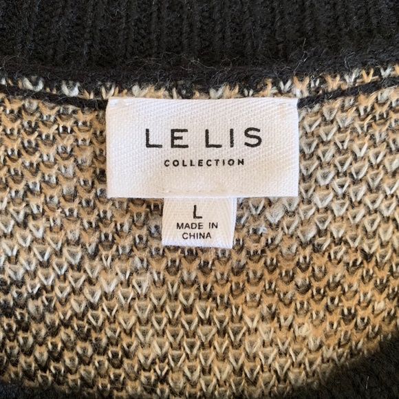 NEW LELIS 'All Swirled Up' Crew Neck Sweater - Picture 4 of 9